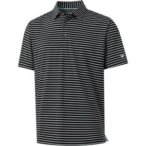 Golf Shirts for Men Moisture Wicking Striped Polo Performance Dry Fit